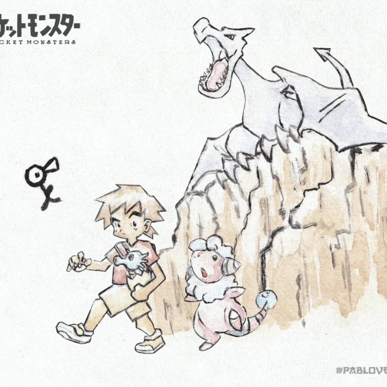 Comision Pokemon en acuarelas al estilo Ken Sugimori por dibujante pablovester