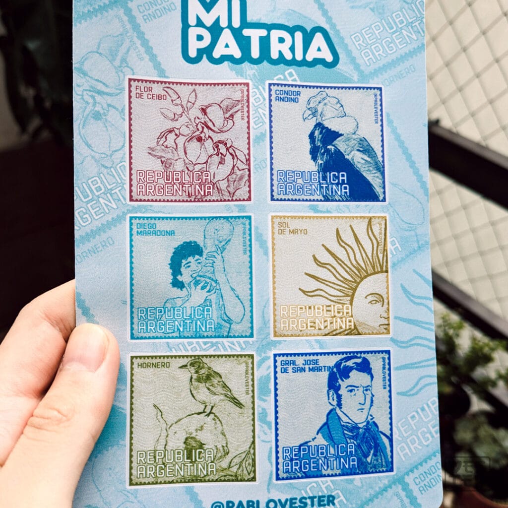 Stickers argentinos por pablovester dibujante