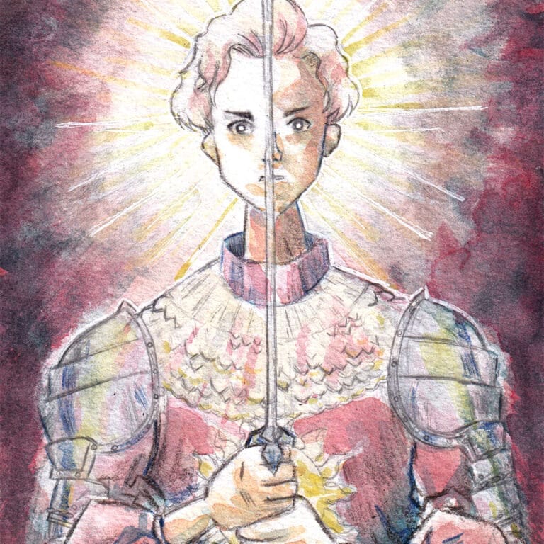 Dibujo de Fering, un personaje de mi novela gráfica